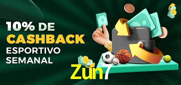10% de bônus de cashback na Zun7